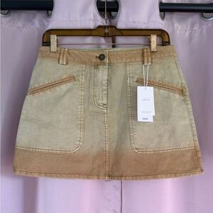 Mango Tan Cargo Mini Skirt Casual